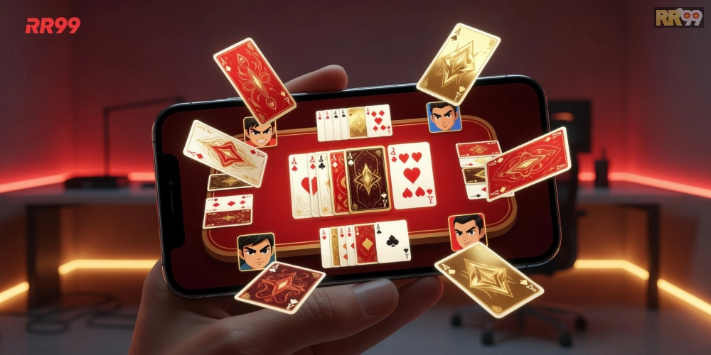 Hình minh họa giao diện chơi game bài online rr99 hấp dẫn