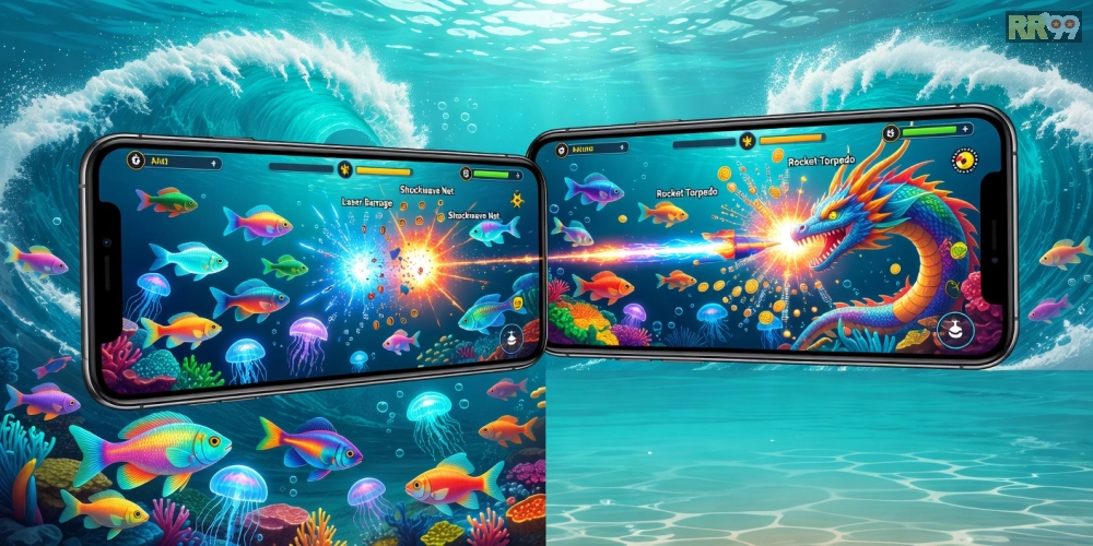 Hình ảnh ứng dụng RR99 Fish Hunter với tính năng multiplayer hấp dẫn